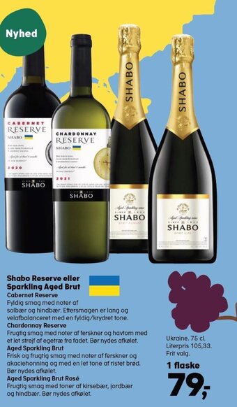 SuperBrugsen Shabo Reserve eller Sparkling Aged Brut tilbud