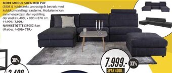 More Modul Sofa Med Puf