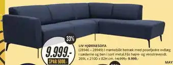 My Home Liv Hjørnesofa tilbud