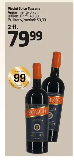 Fleggaard Piccini solco toscana appasimento tilbud