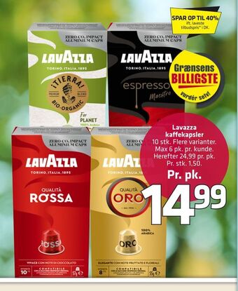 Fleggaard Lavazza kaffekapsler tilbud