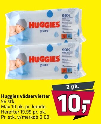 Fleggaard Huggies vådservietter tilbud