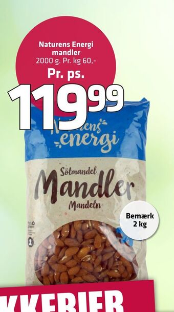 Fleggaard Naturens energi mandler tilbud