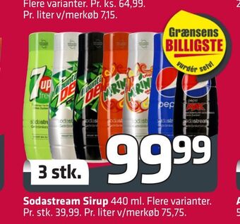 Fleggaard Sodastream sirup tilbud