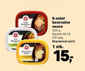 Kvickly K-salat bearnaise sauce tilbud