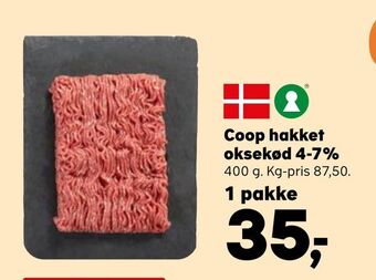 Kvickly Coop hakket oksekød 4-7% tilbud