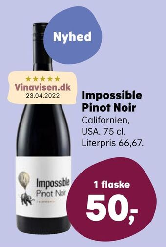 Kvickly Impossible pinot noir tilbud