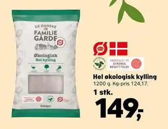 Kvickly Hel økologisk kylling tilbud