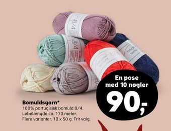 Kvickly Bomuldsgarn* tilbud
