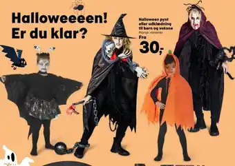 Kvickly Halloween pynt eller udklædning til børn og voksne tilbud