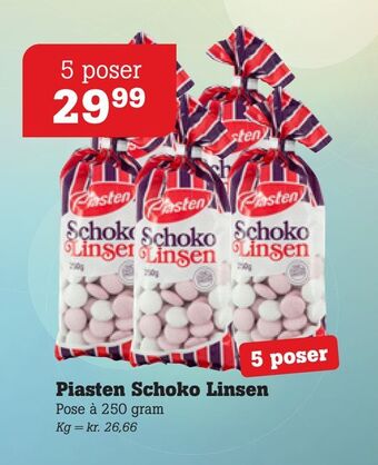 Poetzsch Padborg Piasten schoko linsen tilbud