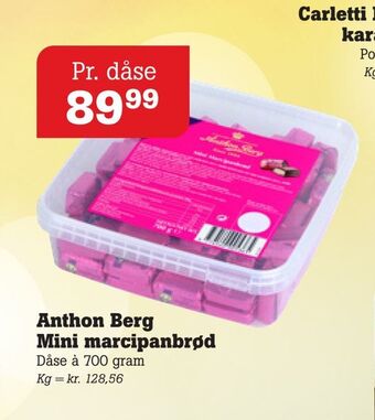 Anthon berg mini marcipanbrød