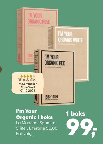 SuperBrugsen I'm your organic i boks tilbud
