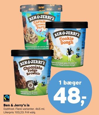 SuperBrugsen Ben & jerry's is tilbud