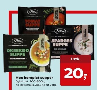SuperBrugsen Mou komplet supper tilbud