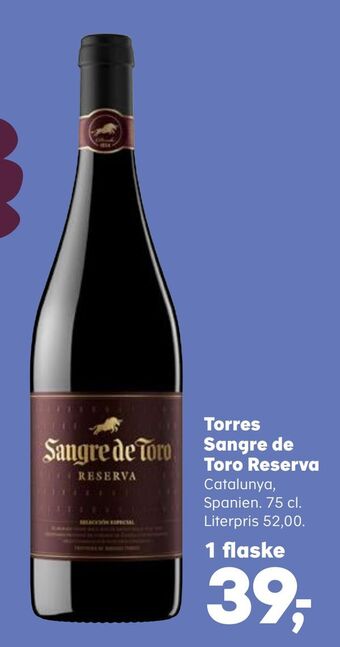 Torres sangre de toro reserva