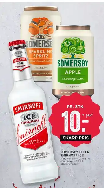 MENY Somersby eller smirnoff ice tilbud