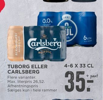 MENY Tuborg eller carlsberg tilbud