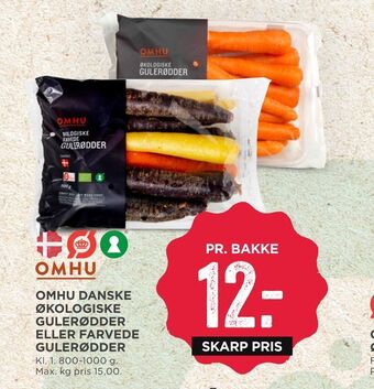 MENY Omhu danske økologiske gulerødder eller farvede gulerødder tilbud