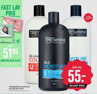 MENY Tresemmé shampoo eller balsam tilbud