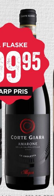 MENY Corte giara by allegrini amarone tilbud