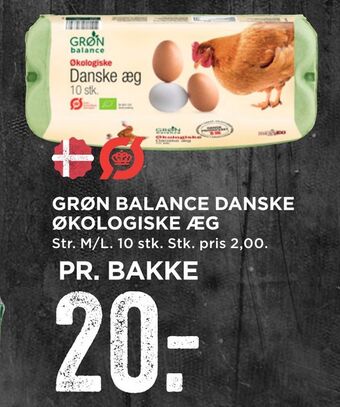 MENY Grøn balance danske økologiske æg tilbud