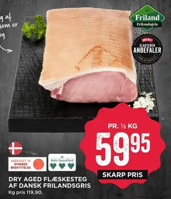 MENY Dry aged flæskesteg af dansk frilandsgris tilbud