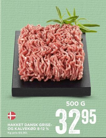 MENY Hakket dansk grise- og kalvekød 8-12 % tilbud