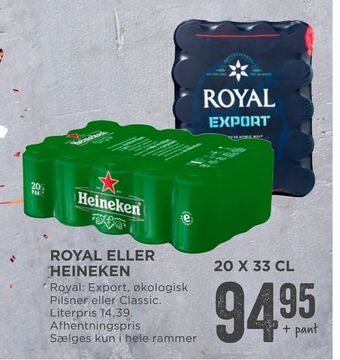 MENY Royal eller heineken tilbud