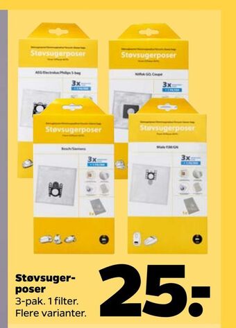 Netto Støvsugerposer tilbud
