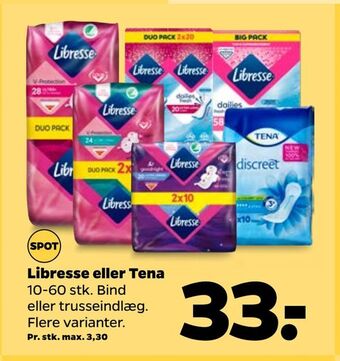 Netto Libresse eller tena tilbud