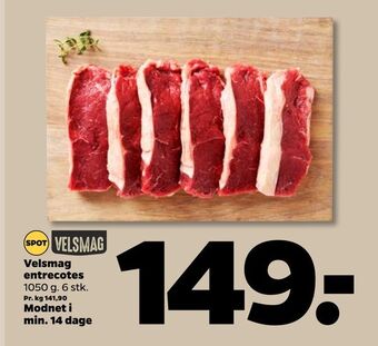 Netto Velsmag entrecotes tilbud