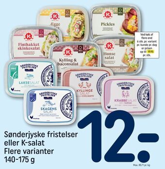 REMA 1000 Sønderjyske fristelser eller k-salat tilbud