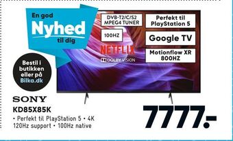 Bilka Sony kd85x85k tilbud