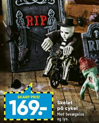 Bilka Skelet på cykel tilbud
