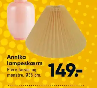 Bilka Annika lampeskærm tilbud