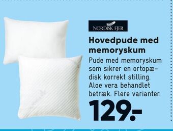 Bilka Hovedpude med memoryskum tilbud