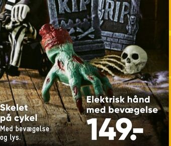 Bilka Elektrisk hånd med bevægelse tilbud