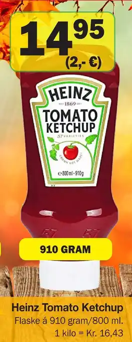 Købmandsgården Heinz tomato ketchup tilbud