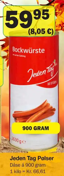 Købmandsgården Jeden tag pølser tilbud