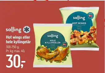 Føtex Hot wings eller hele kyllingelår tilbud
