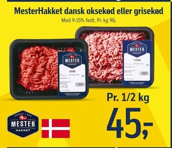 Føtex Mesterhakket dansk oksekød eller grisekød tilbud