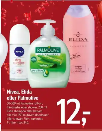 Føtex Nivea, elida eller palmolive tilbud