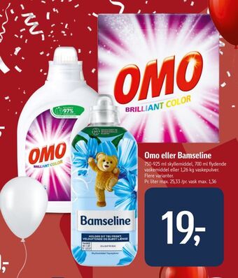 Føtex Omo eller bamseline tilbud