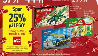 Føtex Spar 25% på lego tilbud