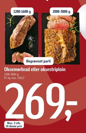 Føtex Oksemørbrad eller oksestriploin tilbud