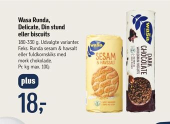 Føtex Wasa runda, delicate, din stund eller biscuits tilbud