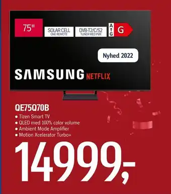 Føtex Samsung qe75q70b tilbud