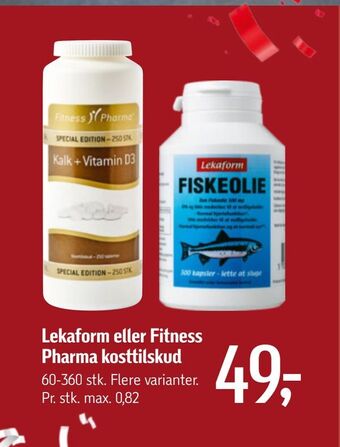 Føtex Lekaform eller fitness pharma kosttilskud tilbud