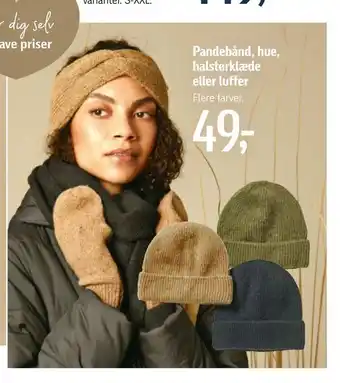 Føtex Pandebånd, hue, halstørklæde eller luffer tilbud